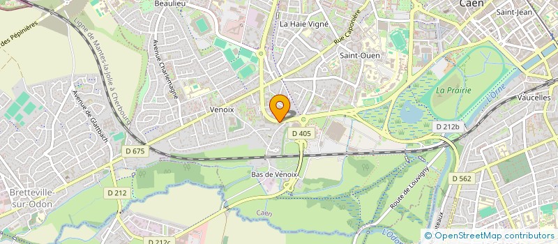 localisation de l'entreprise CJ PRIM' à CAEN