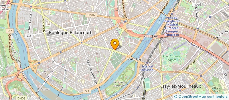localisation de l'entreprise CJ PRODUCTIONS à BOULOGNE-BILLANCOURT