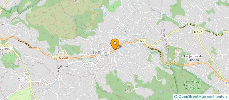 localisation de l'entreprise CJ PROSPECTIVE  LE ROURET