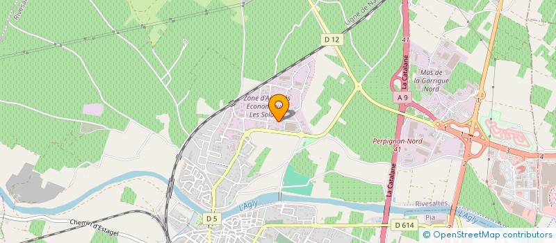 localisation de l'entreprise CJ.S.2  RIVESALTES