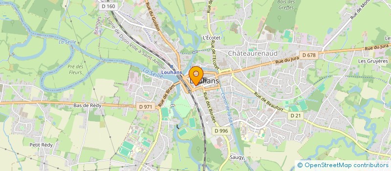 localisation de l'entreprise CJ SERVICES à LOUHANS