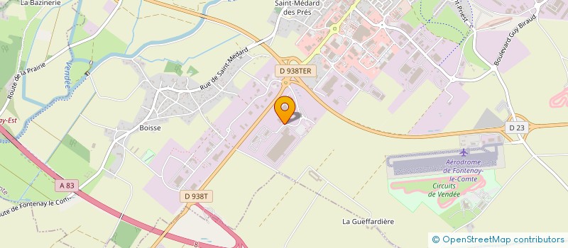 localisation de l'entreprise CJ SOULARD IMMOBILIER  FONTENAY-LE-COMTE