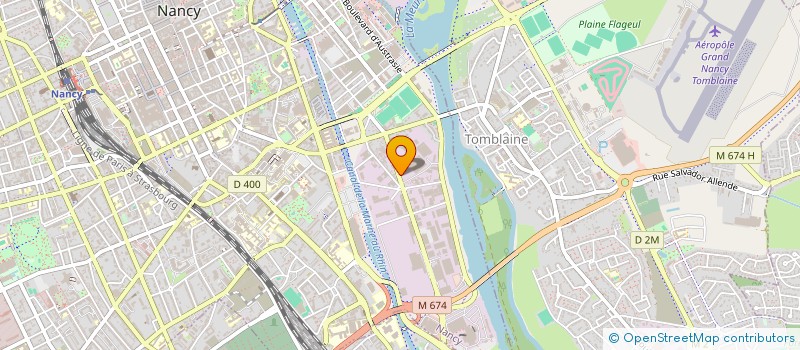 localisation de l'entreprise CJ SPORTS à NANCY