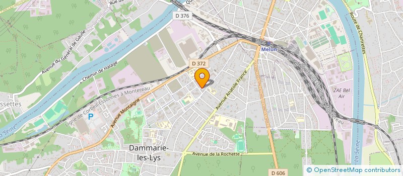 localisation de l'entreprise CJ TRANS à DAMMARIE-LES-LYS