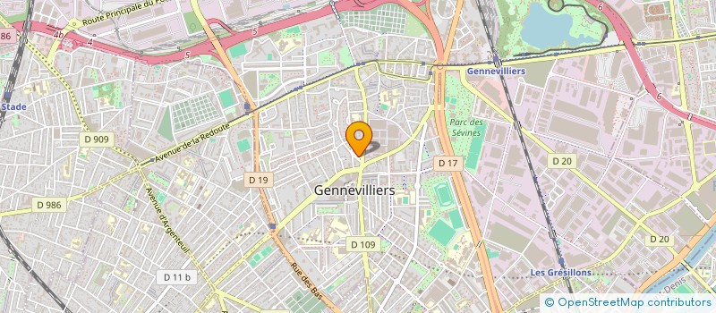 localisation de l'entreprise CJ TRANSPORT à GENNEVILLIERS