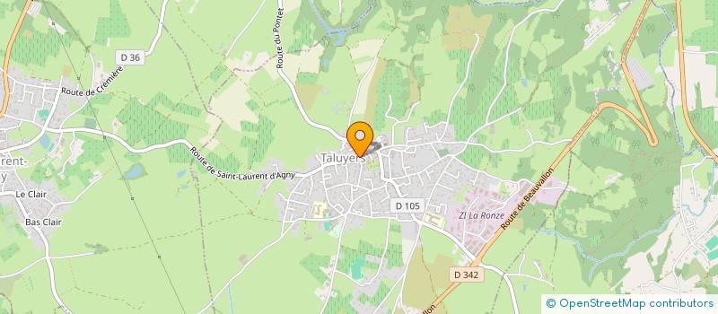 localisation de l'entreprise CJ17  TALUYERS