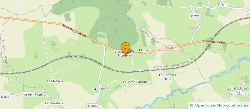localisation de l'entreprise CJ2D INVEST à LOUGE-SUR-MAIRE