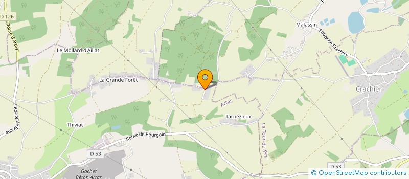 localisation de l'entreprise CJ2G  ARTAS