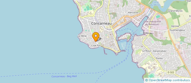 localisation de l'entreprise CJ2M à CONCARNEAU