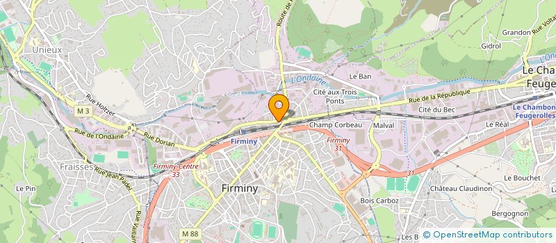 localisation de l'entreprise CJ2MS  FIRMINY