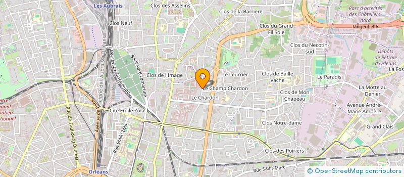 localisation de l'entreprise CJ45 à ORLEANS