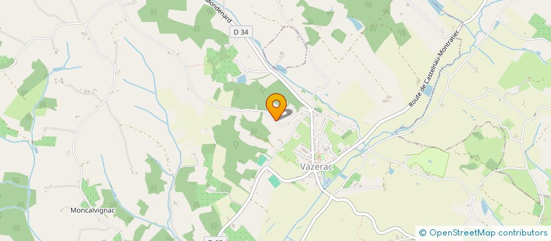 localisation de l'entreprise CJA  VAZERAC