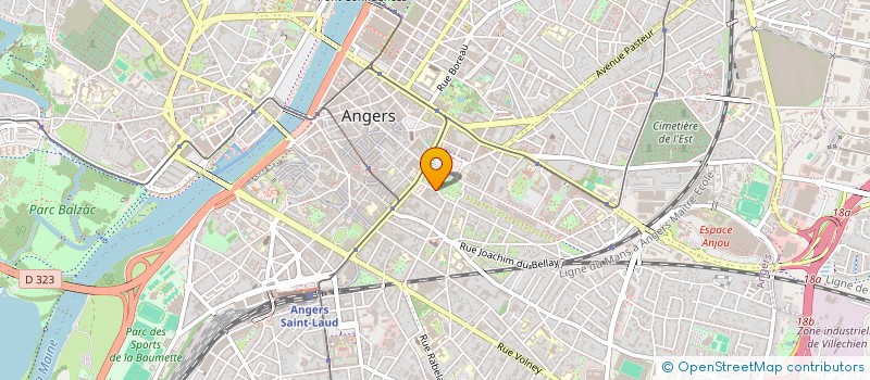 localisation de l'entreprise CJA à ANGERS