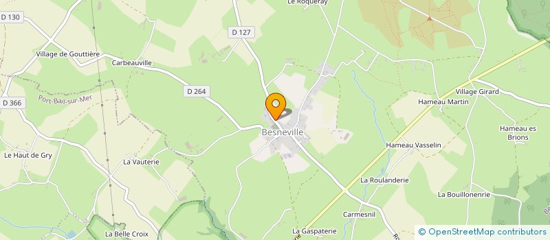 localisation de l'entreprise CJA  BESNEVILLE