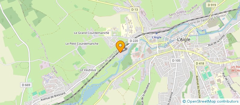 localisation de l'entreprise CJA CORPORATE à L'AIGLE