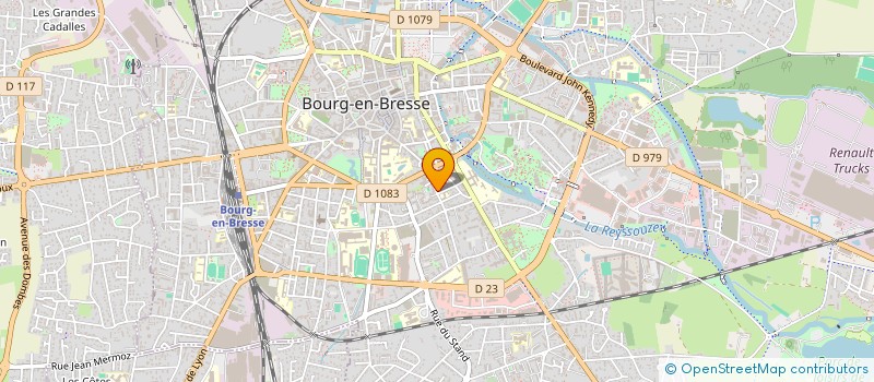 localisation de l'entreprise CJA-IMMO à BOURG-EN-BRESSE