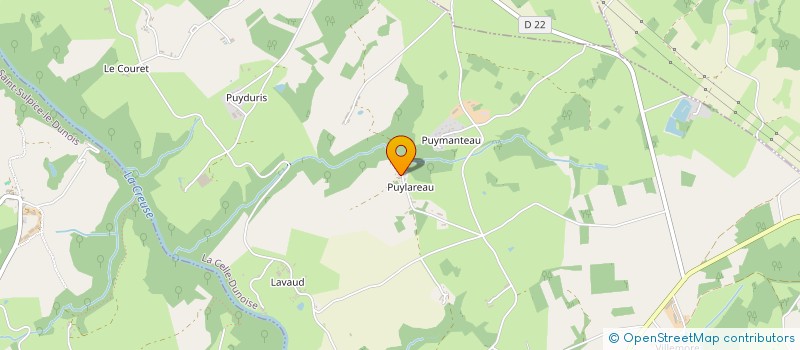 localisation de l'entreprise CJA MENUISERIES  LA CELLE-DUNOISE