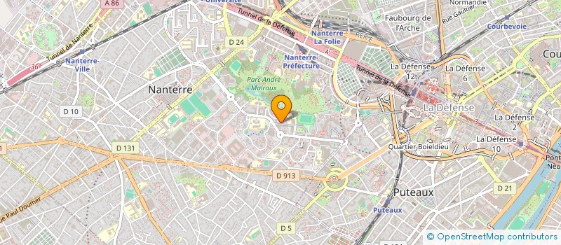 localisation de l'entreprise CJA RENOBUILD  NANTERRE