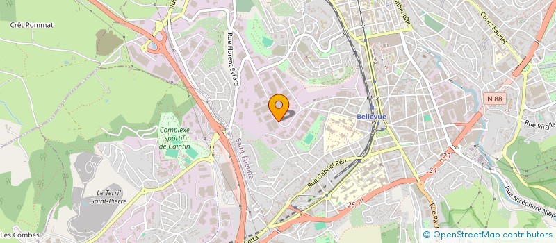 localisation de l'entreprise CJA SOCIAL  SAINT-ETIENNE