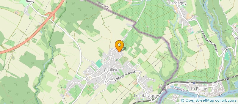 localisation de l'entreprise CJAK à CHALLEX