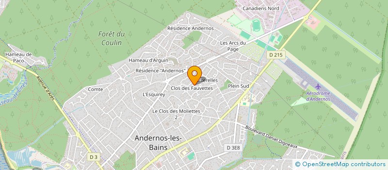 localisation de l'entreprise CJB  ANDERNOS-LES-BAINS