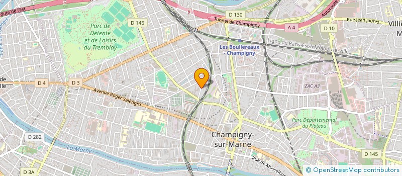 localisation de l'entreprise CJB DISTRIBUTION  CHAMPIGNY-SUR-MARNE