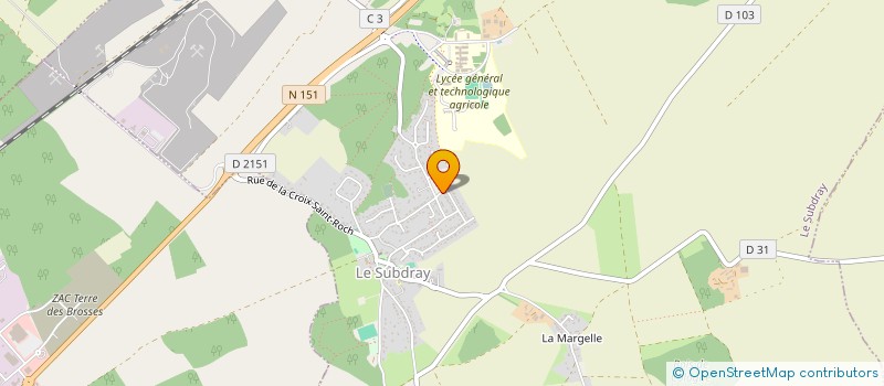 localisation de l'entreprise CJB MICRO CRECHE  LE SUBDRAY