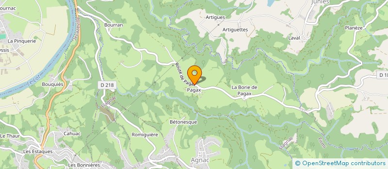 localisation de l'entreprise CJB STONE  FLAGNAC