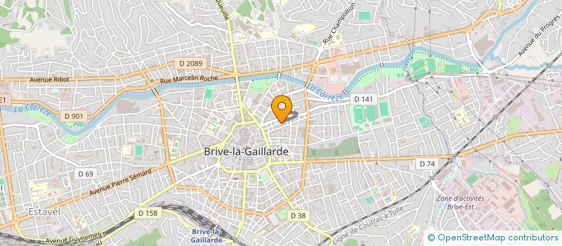 localisation de l'entreprise CJBG CAPITAL  BRIVE-LA-GAILLARDE