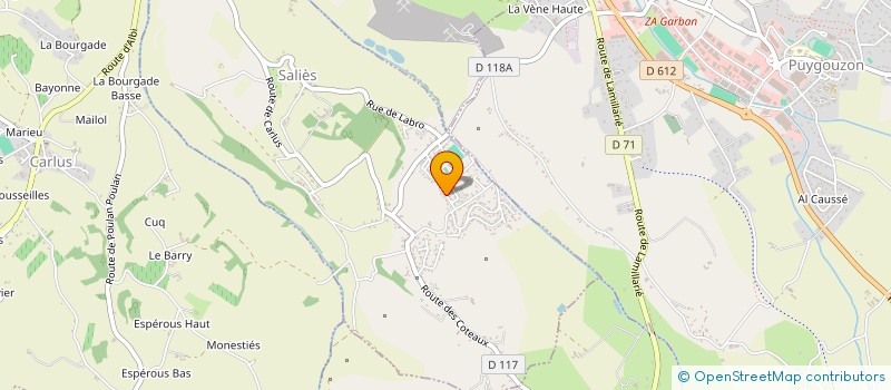 localisation de l'entreprise CJBO  SALIES