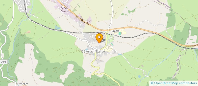 localisation de l'entreprise CJBOX  LAISSAC-SEVERAC L'EGLISE