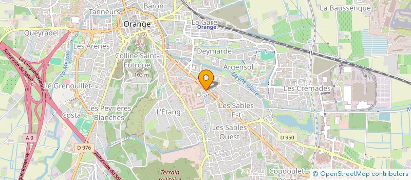 localisation de l'entreprise CJC  ORANGE