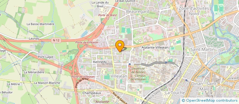 localisation de l'entreprise CJC à RENNES