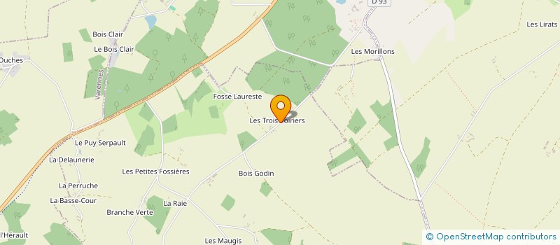 localisation de l'entreprise CJC  LIGUEIL