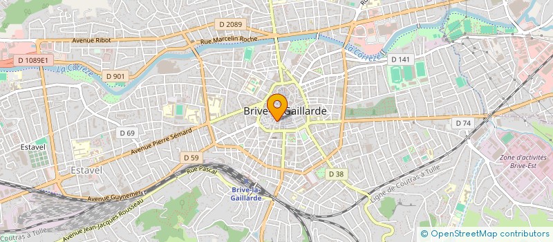 localisation de l'entreprise CJC  BRIVE-LA-GAILLARDE