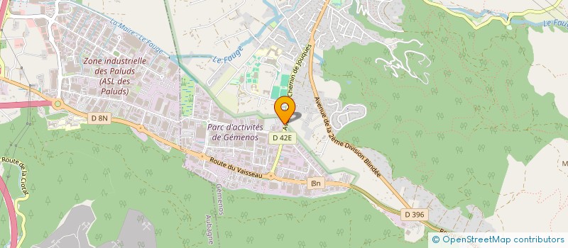 localisation de l'entreprise CJC  GEMENOS