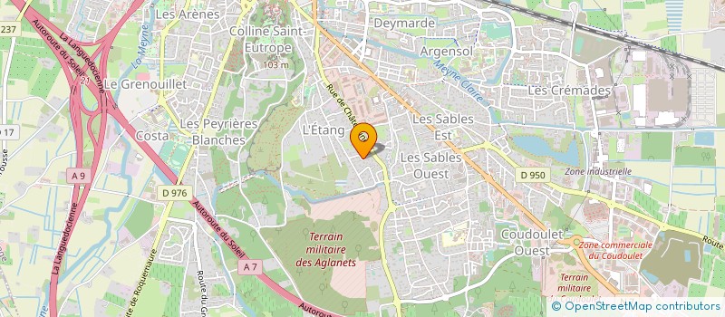 localisation de l'entreprise CJC DISTRIBUTION à ORANGE