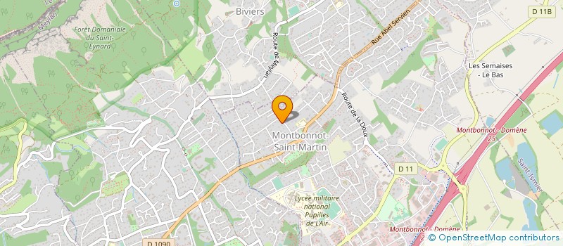 localisation de l'entreprise CJC HABITAT  MONTBONNOT-SAINT-MARTIN