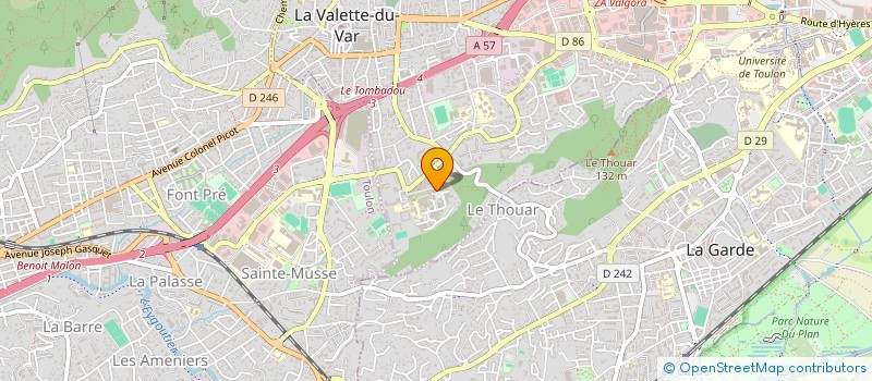 localisation de l'entreprise CJC-PL à LA VALETTE-DU-VAR