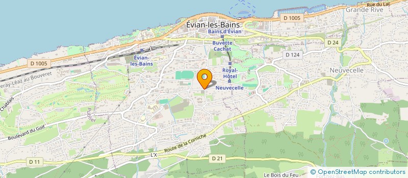 localisation de l'entreprise CJC PROPERTIES  EVIAN-LES-BAINS