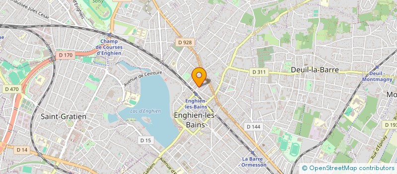 localisation de l'entreprise CJC VAL D'OISE  ENGHIEN-LES-BAINS