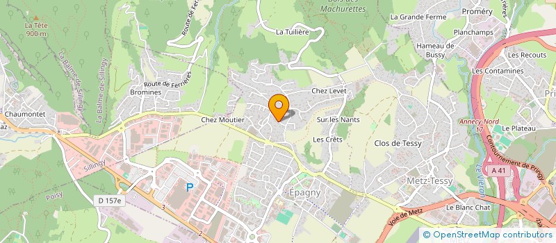 localisation de l'entreprise CJC3A  EPAGNY METZ-TESSY