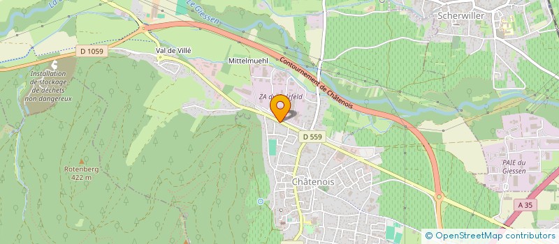 localisation de l'entreprise CJC3L  CHATENOIS