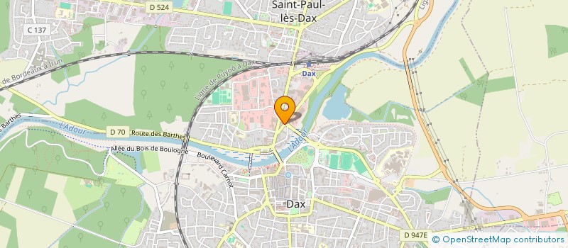 localisation de l'entreprise CJCA  DAX