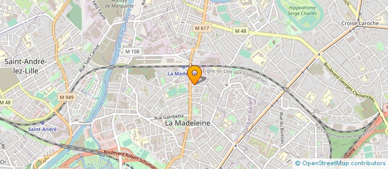 localisation de l'entreprise CJCAC à LA MADELEINE
