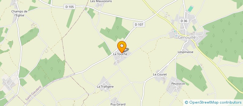 localisation de l'entreprise CJCLEM INVEST  GENOUILLE