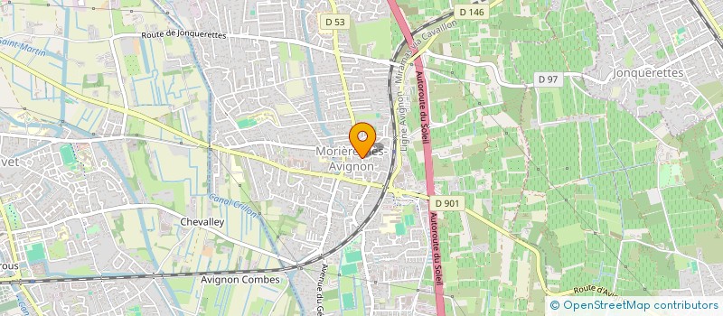 localisation de l'entreprise CJD  MORIERES-LES-AVIGNON