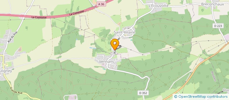 localisation de l'entreprise CJD BESANCON PRESTIGE  LES AUXONS