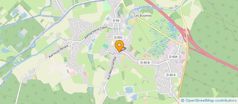 localisation de l'entreprise CJD BOIS  HASNON