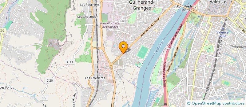 localisation de l'entreprise CJD DISTRIBUTION  GUILHERAND-GRANGES